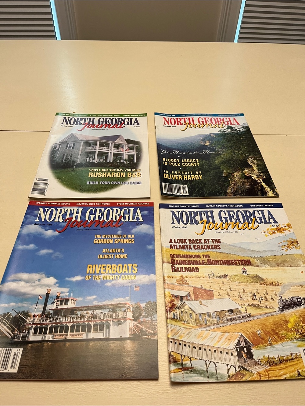 North Georgia Journal Magazine Lot - Four Issues - 1995